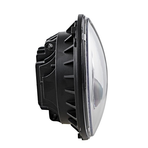 7" LED Hauptscheinwerfer Hi/Low Weiß Mit Halo Angel EYE DRL Chrom für Harley - Picture 5 of 10
