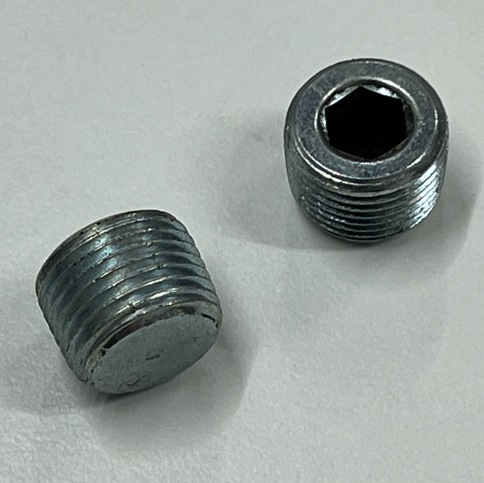 3/8" NPT Pipe Fitting Plugs for Intake Water Pump Hot Rod, Street Rod, SBC, BBC eBay