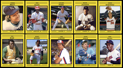 70 Different Hand Made Baseball Art Photo Cards With Star Players Mint U-PICK