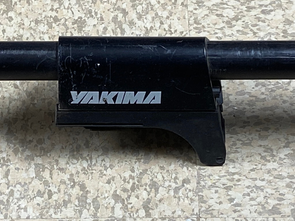 Yakima 66" Roof Rack Round Load Bars With End Caps + Rail Grab Clamp