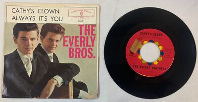 EVERLY BROTHERS Cathy's Clown/Always It's You ~ PS, WB 5150 ~has light scratches