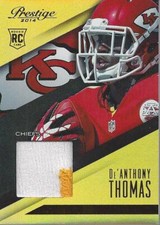 2014 Prestige Rookie Jumbo Jerseys Patch #DT De'Anthony Thomas Jersey - NM-MT