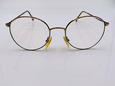 Vintage Giorgio De Marco GDM 1350 Brown Gold Metal Oval Sunglasses FRAMES ONLY