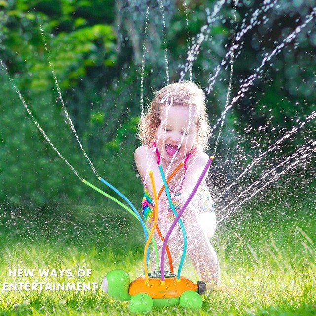 flower water sprinkler toy