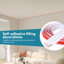 Self-adhesive Wall Corner Trim Molding Line Ceiling Edge Skirting Caulk Strip UK