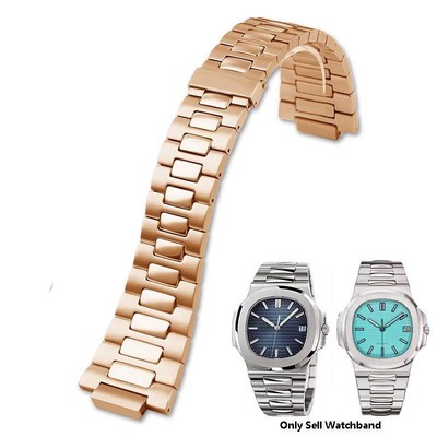 Edelstahl Uhrenarmband passend für Patek Philippe Nautilus Zeiger 5711 5726...