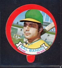1973 TOPPS CANDY LIDS  SAL BANDO  OAKLAND AS  25934