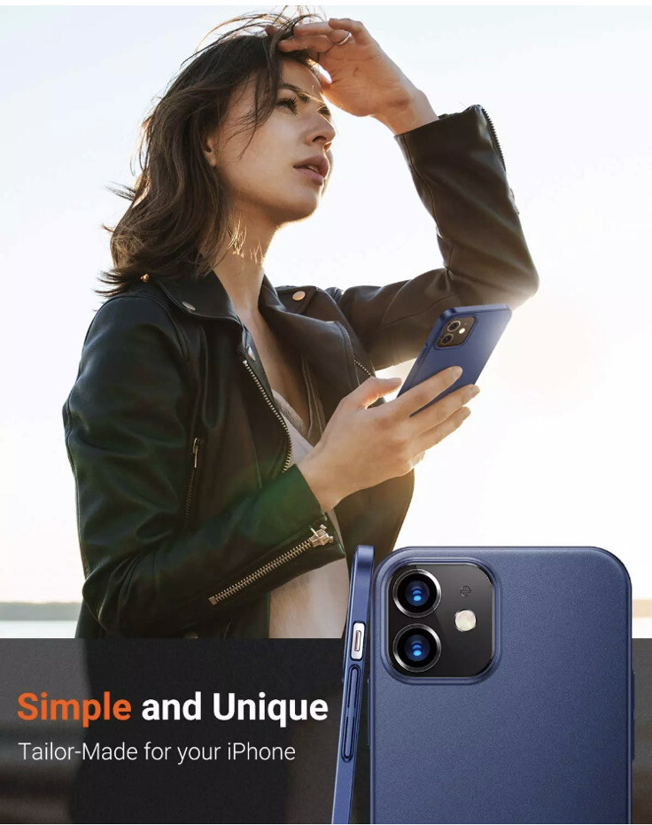 TORRAS Slimmest Ultra Thin Case New Version for iPhone 12, +2 Screen