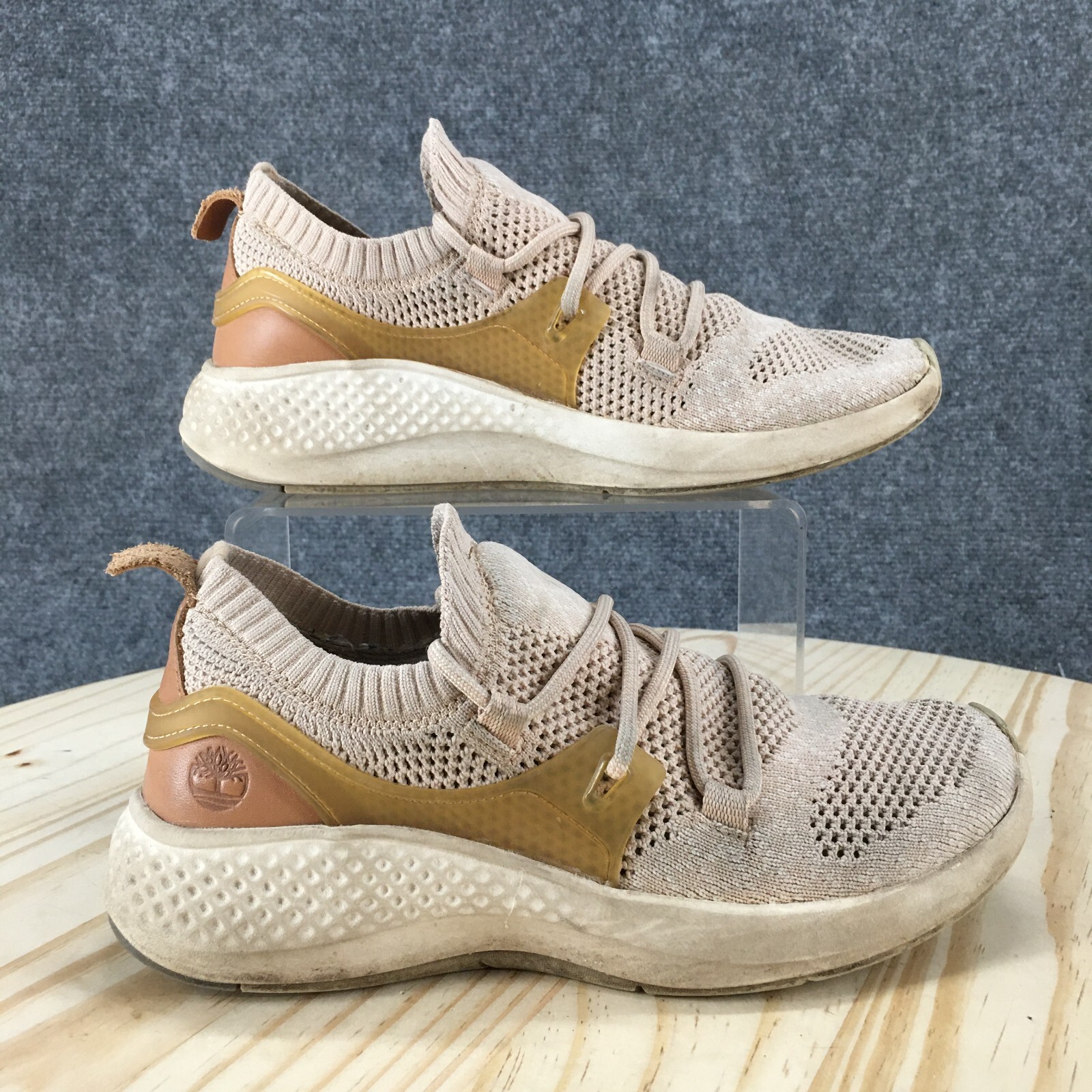 Beige Leather Lace Up A1o2d