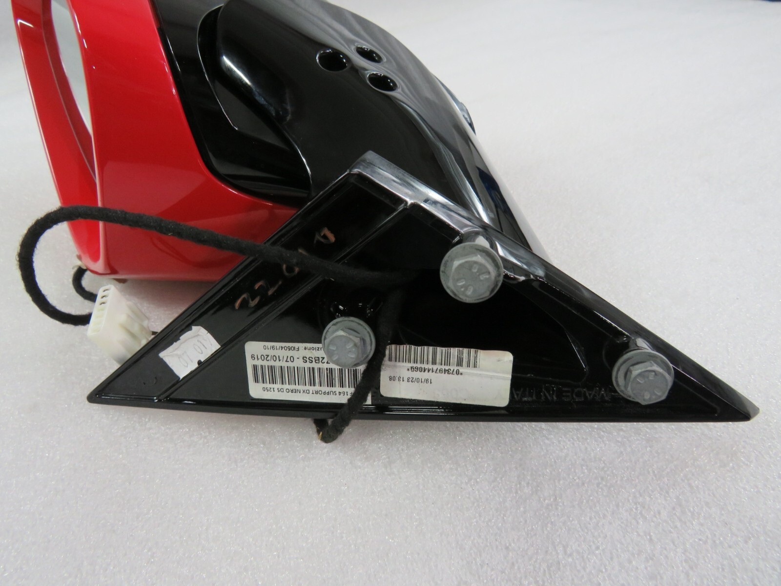 Ferrari Portofino, RH, Right, Side View Mirror, Red, Scuffed, Used, P/N 893546