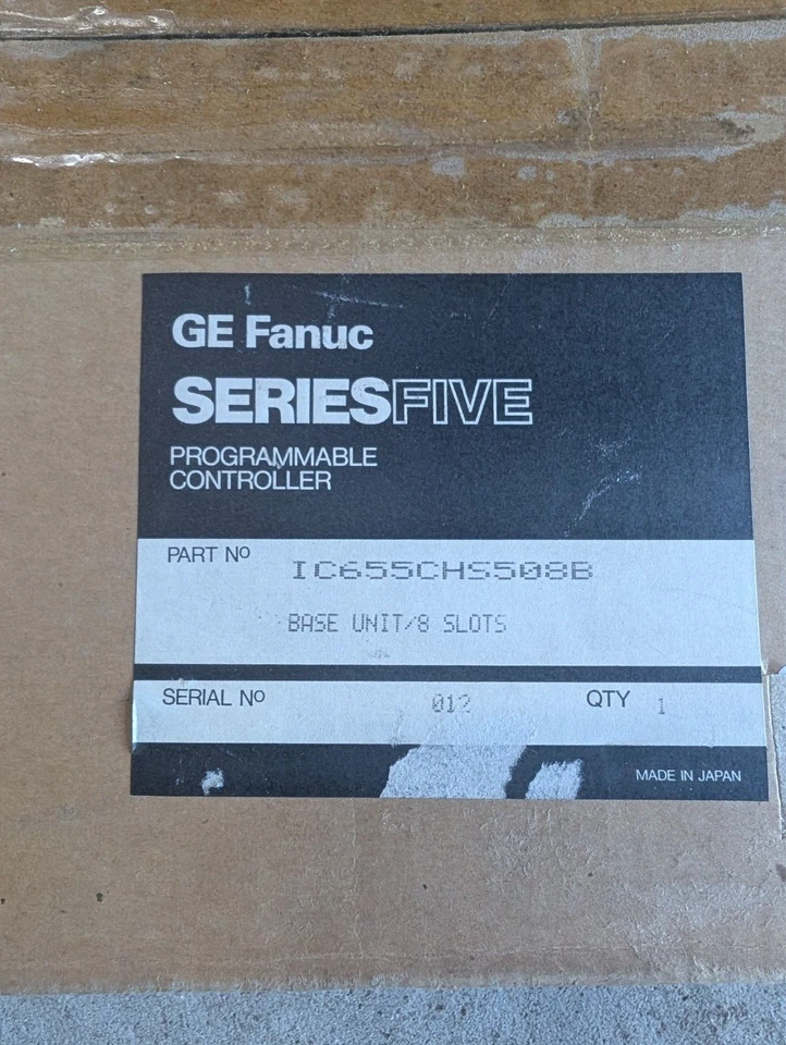 GE Fanuc IC655CHS508B Series 5 Programmable Controller Base Unit 8 slots NEW - Image 4 of 4