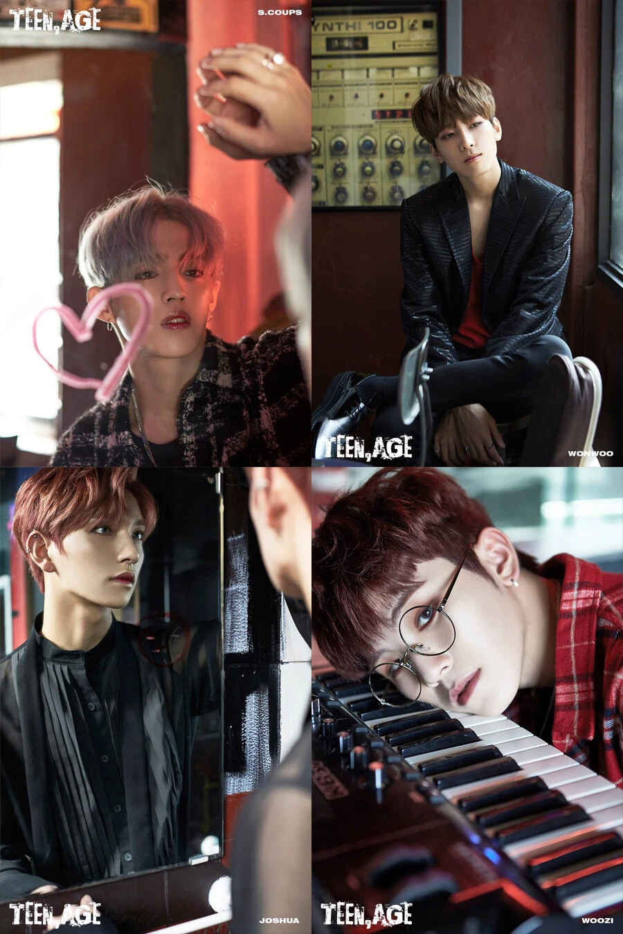 SEVENTEEN [TEEN, AGE] 2nd Album CD+Photo Book+Card+Stand+Poster+