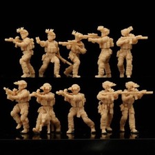 3D Printing 1/72 Modern US Navy SEAL Team Model Kit with 10 Soldiers