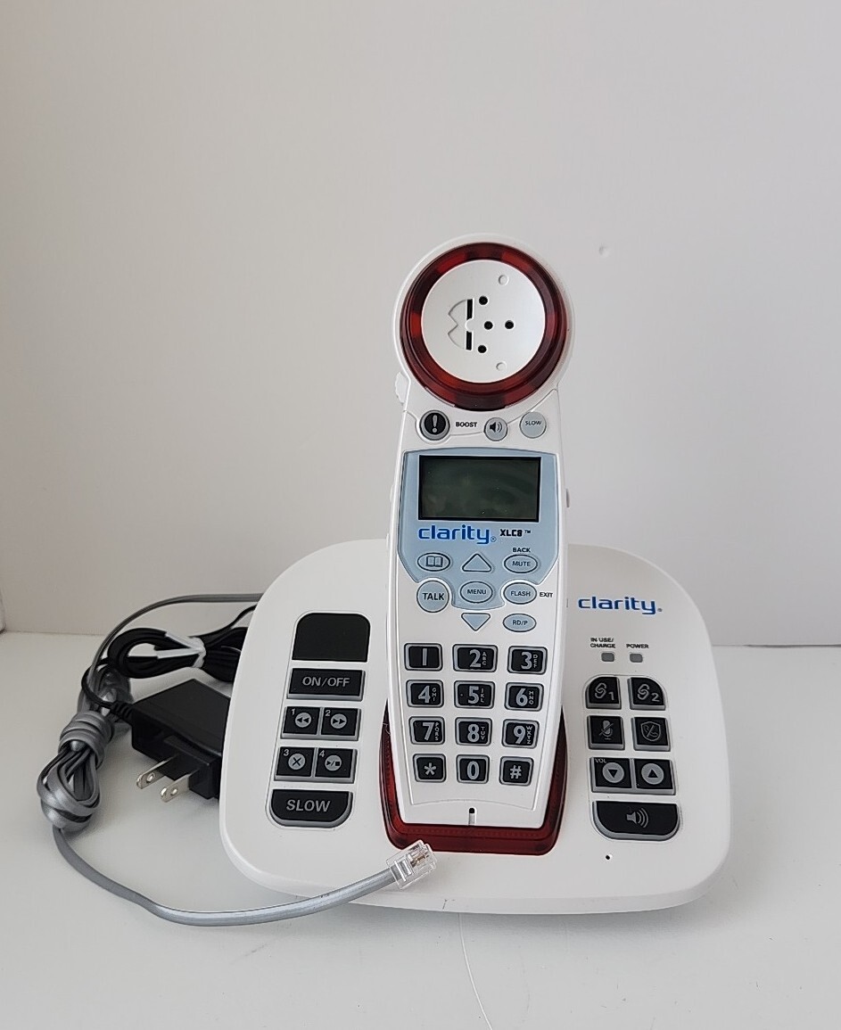 Clarity XLC8 Cordless Amplified Phone w/ Answering Machine TESTED! eBay