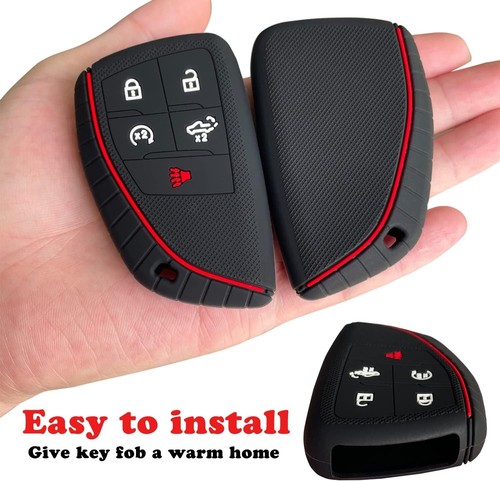 Key Fob Cover for 2022 2023 2024 2025 Chevy Silverado 1500 GMC Sierra 1500 - Picture 3 of 6