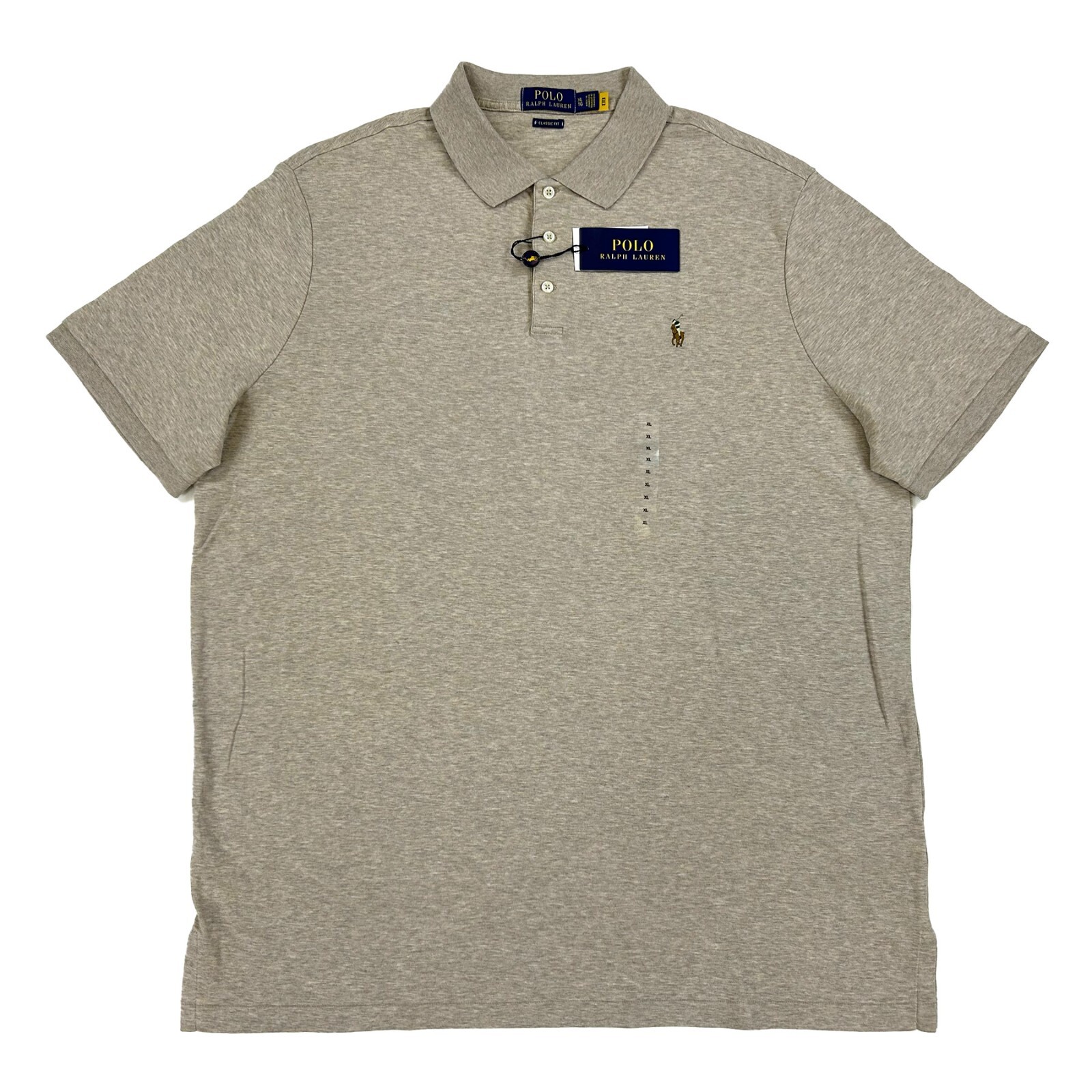 Polo Ralph Lauren с коротким рукавом классического кроя Мягкое на ощупь Поло - Бежевый - Размер XL 11390₽