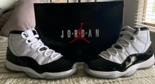 Nike Air Jordan 11 Retro Ps Concord White Black 45 Dark Ps 378039 100 Size 1y For Sale Online Ebay