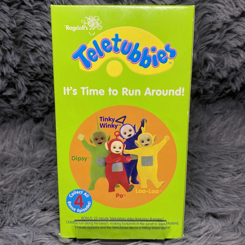 Teletubbies It’s Time to Run Around VHS Tape 2004 Bonus Episode Video Ragdoll - Image 2 of 4