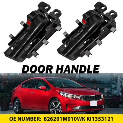 2X Interior Door Handle For 2010-13 Kia Forte Front/Rear Right Passenger Black E