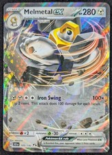 Melmetal EX 2024 Stellar Crown Double Rare Holo Pokemon Card 105/142 (NM)