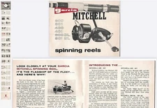 Vintage Mitchell 300 / 301  Reel Manual  w / Schematics - Only $5 for PDF Copy