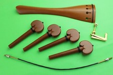 1set new 4/4 cello parts Jujube wood tailpiece pegs fine tuners tail gut