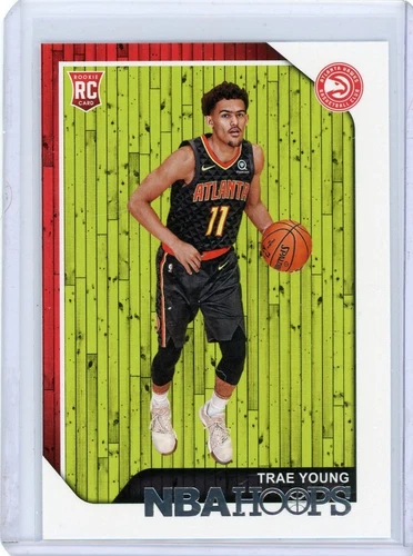2018-19 Panini NBA Hoops Trae Young Atlanta Hawks Rookie Base Card No 250