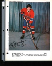 1973 Dimanche/Derniere Heure #144 Rejean Houle Signed (Posed) (203070)