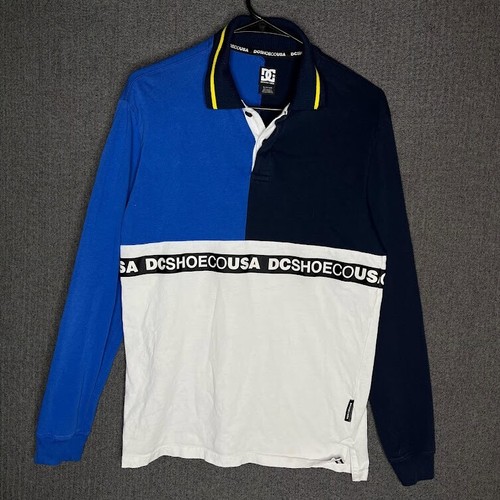 DC co Polo Shirt Men's Small Collared Longsleeve Rugby Outdoor Skate