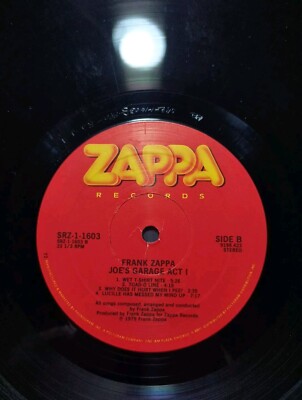 Frank Zappa Joe's Garage Act 1 Original SRZ -1-1603 , Zappa