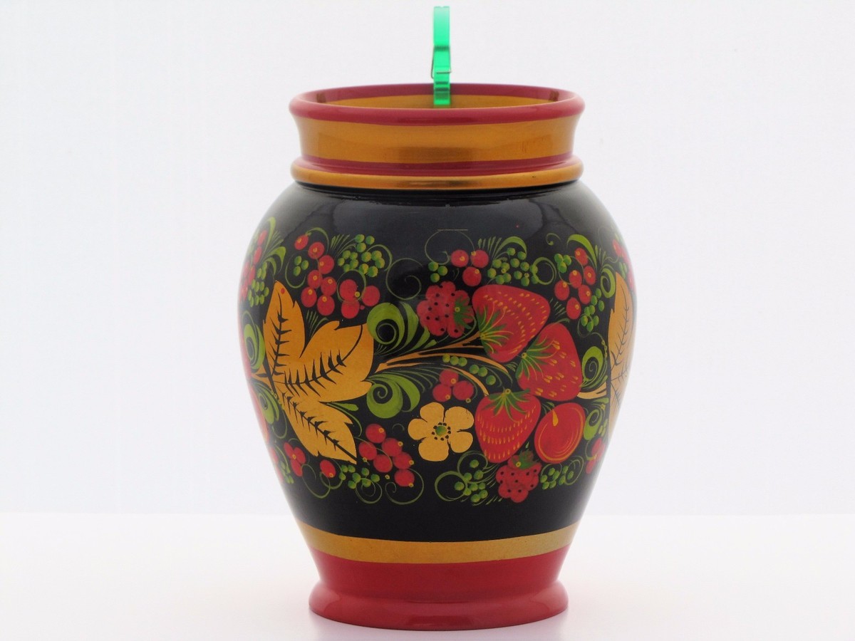 Vase en bois | Style D'Antan | russe | occasion,cadeau,art,rare