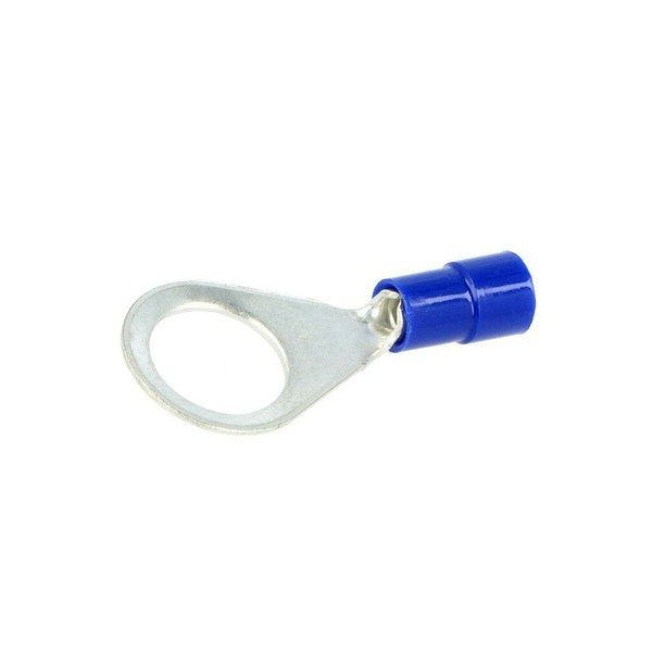 5X Bm 00243 Ringkabelschuh M10 Ø: 10,5Mm 1,5-2,5Mm2 Klemmverbindung Blau Bm Grou-image