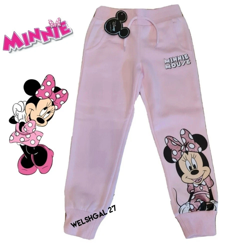 BNWT DISNEY MINNIE MOUSE PINK TRACKSUIT BOTTOMS JOGGERS