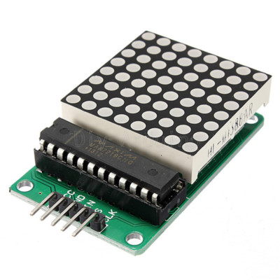 MCU Control Display Module MAX7219 Red Dot Matrix Module DIY Kit For Arduino