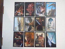 1X 1999 Sandylion STAR WARS Episode 1 STICKER SET 1-12 R2D2 Vader Luke Phantom