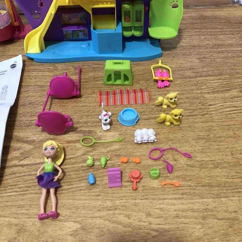Polly Pocket Playtime Pet Shop Cat Doll Figure Lot Playset Accessories - Picture 5 of 12