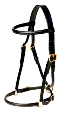 SOFT LEATHER IN-HAND SHOW BRIDLE with PLAITED BROWBAND SOFT LEATHER IN-HAND SHOW BRIDLE with PLAITED BROWBAND