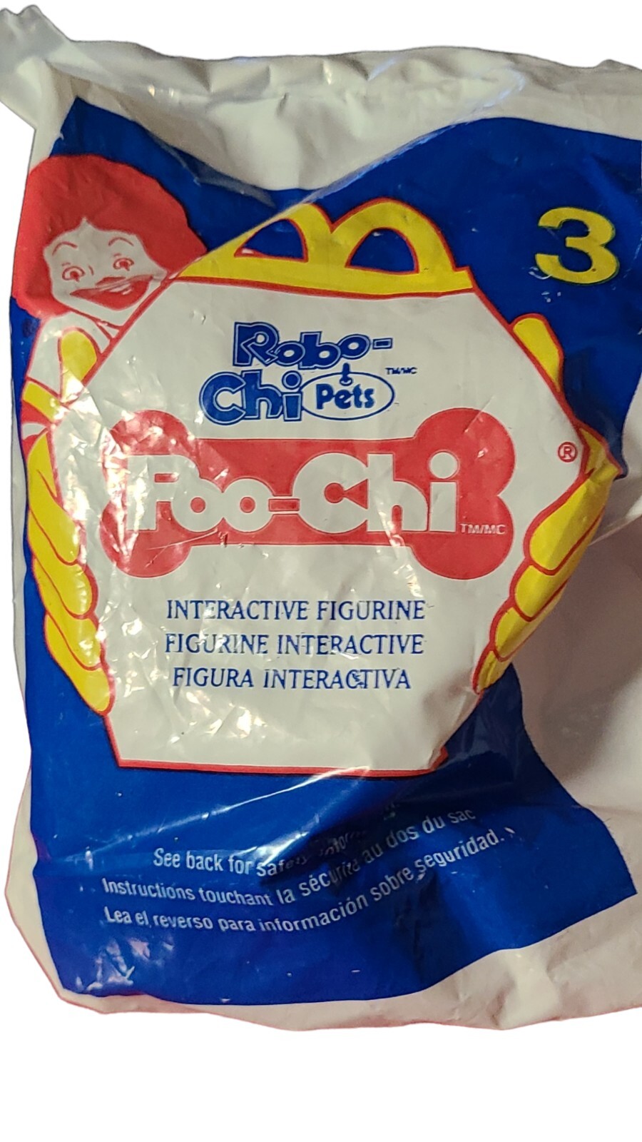 McDonald's 2001 Robo-Chi Pets #3 POO-CHI Interactive Figurine Kids Meal Toy