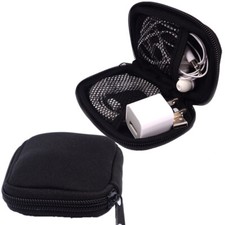 2x Neoprene Earbuds Earphone Holder Small Portable Electronics Accessories Pouch