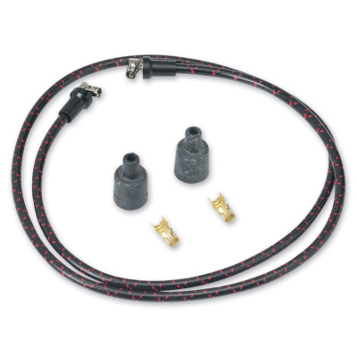 Blue Bk Cloth Spark Plug Wires Harley 95-03 Sportster 883 1200 - Foto 2