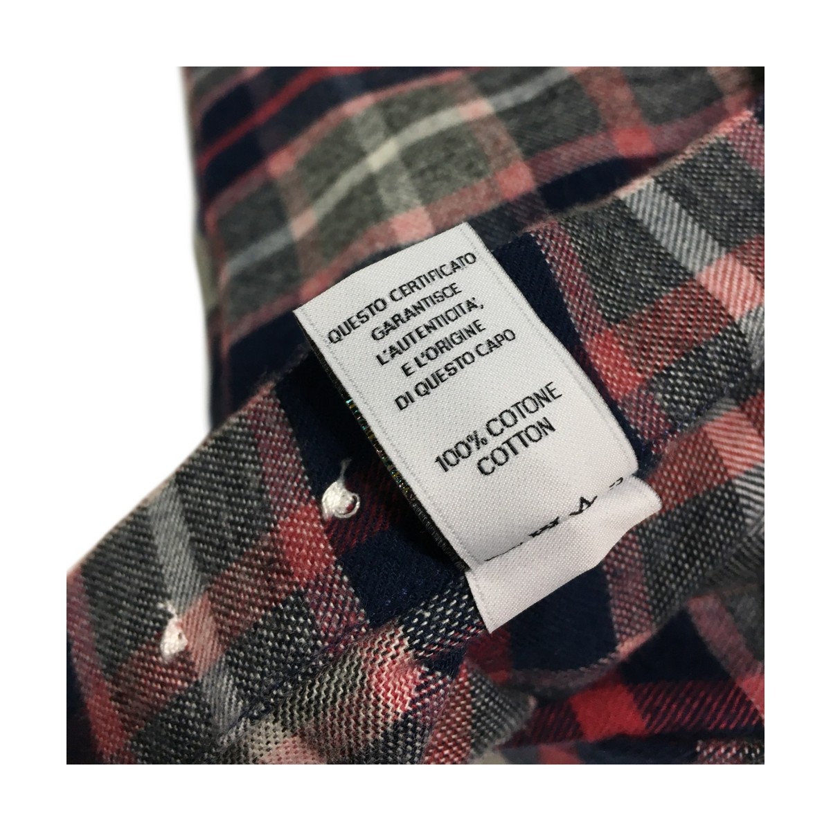 Men's Shirts Flannel Blue/Red BRANCACCIO NICOLA BD GOLD