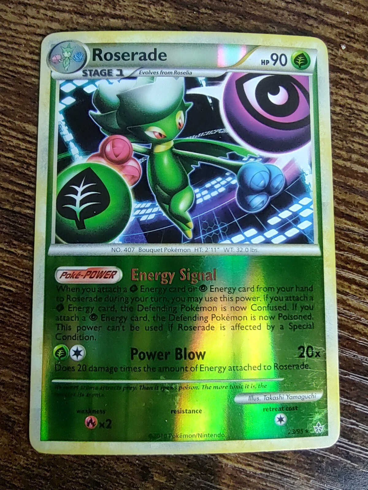 Pokémon TCG Roserade Unleashed 23/95 Reverse Holo LP