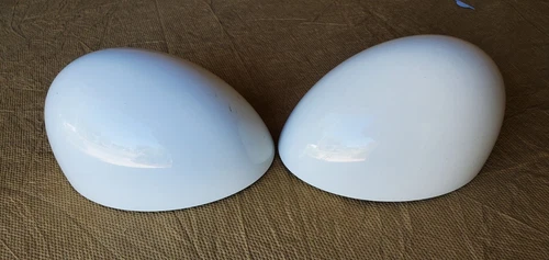 Mini Cooper Mirror Caps Covers 2009 OEM  R56 MANUAL FOLD  WHITE 51162754913
