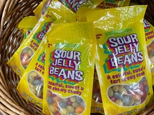 2 Pack! Trader Joe’s Sour Jelly Beans Colorful Sweet Tart Chewy Candy 4 oz Bag