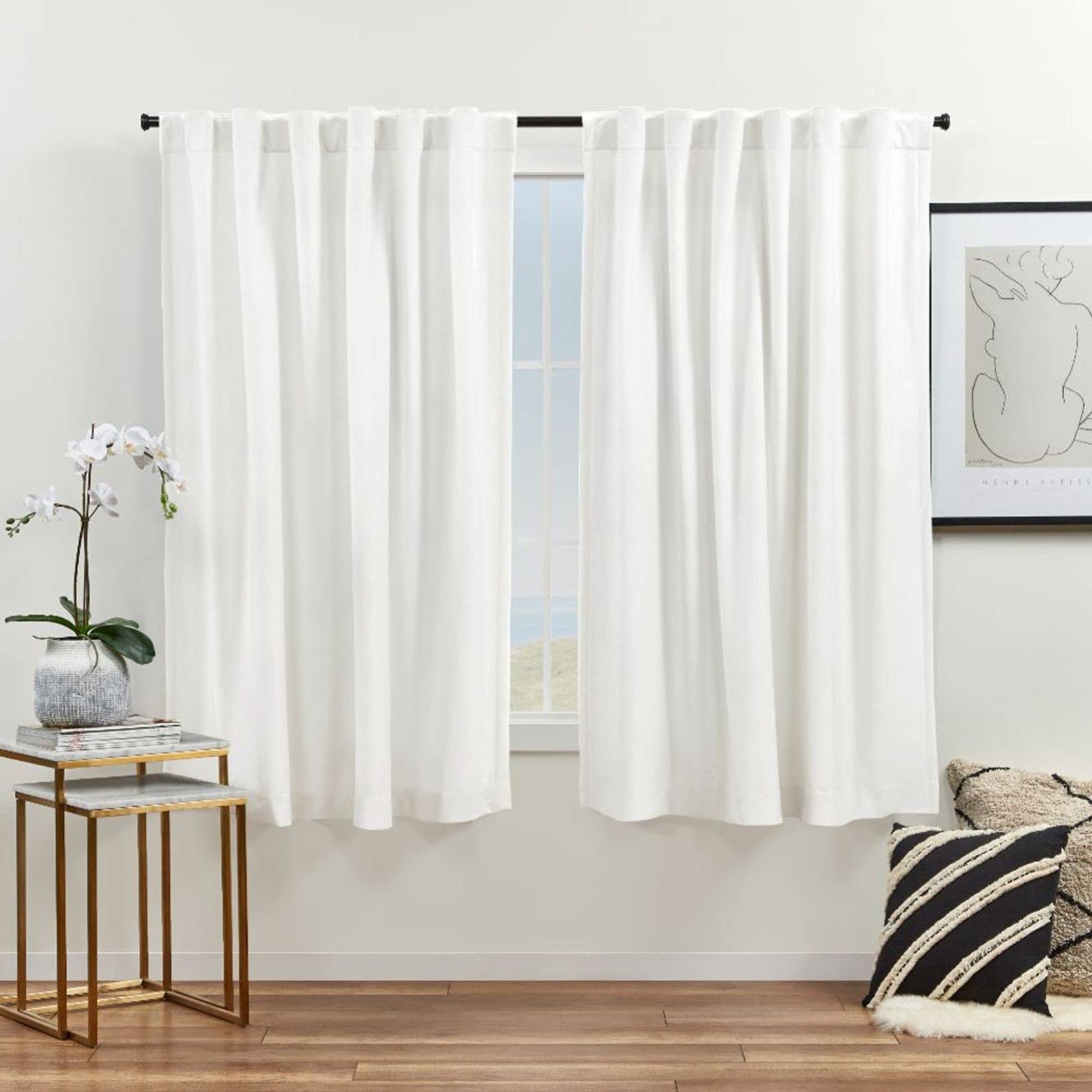 Exclusive Home Velvet Heavyweight Light Filtering Hidden Tab Top Curtain anel