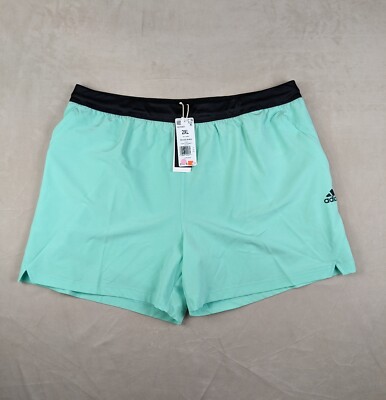 Adidas 2XL Mens Shorts HZ3343 Axis WVN 6 NWT Easy Green