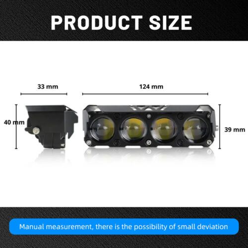 Pair 5inch LED Work Light Bar Fog Lamp Spot Pods Offroad Driving Truck UTV 4WD - Foto 3 di 9