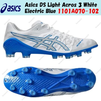 Asics DS Light Acros 3 White Electric Blue 1101A070-102 Men's Size