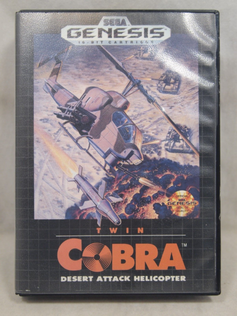 Twin Cobra Desert Attack Helicopter Case (SEGA Genesis) Authentic BOX ONLY