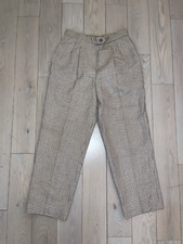 Vintage 1980  s  Hingham Square  wool dress pants with pink and grey houndstooth